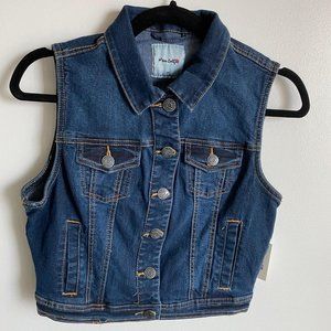 Cropped Denim Vest - Brand New - NWT!